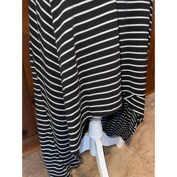 Womens Marc New York Black White Striped High Low‎ Sleeveless Dress XS - Picture 3 of 7